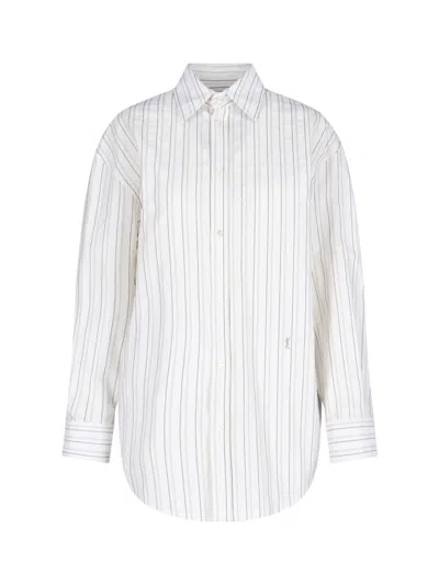 SAINT LAURENT CASSANDRE STRIPED SHIRT