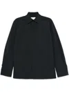 Saint Laurent Ysl Pinstriped Silk Shirt