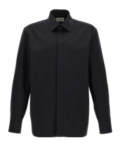 SAINT LAURENT SAINT LAURENT CASSANDRE STRIPED SHIRT