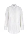 Saint Laurent Long-sleeved Shirt In White