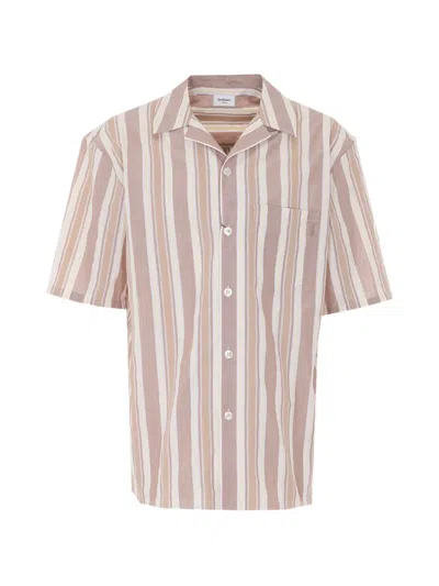 Saint Laurent Striped Cotton T-shirt For Men In Neutral