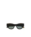 Saint Laurent Cassandre Sunglasses In Black