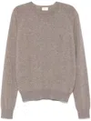 Saint Laurent Cassandre Cashmere Sweater Men In Neutral