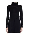 Saint Laurent Women's Cassandre Ribbed Sweater In Black