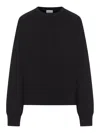 Saint Laurent Cassandre Sweatshirt In Black