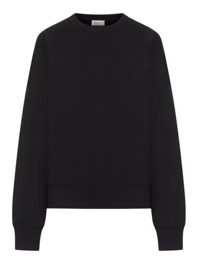 Saint Laurent Cassandre Sweatshirt In Black