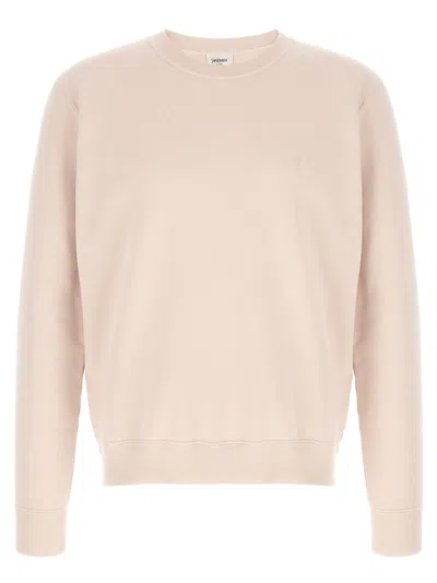 Saint Laurent Cassandre Sweatshirt In Nude