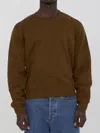 Saint Laurent Cassandre Sweatshirt In Beige