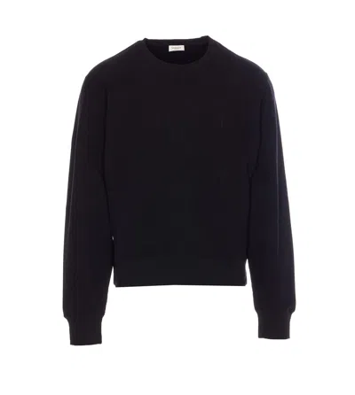 Saint Laurent Cassandre Sweatshirt In Black