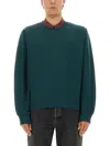Saint Laurent Cassandre Sweatshirt In Green