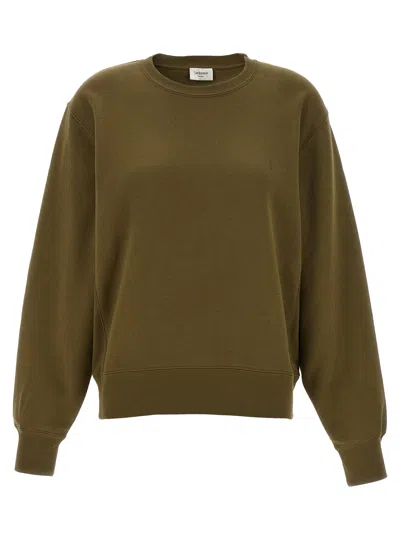 Saint Laurent Cassandre Sweatshirt In Green