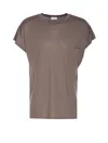 Saint Laurent Crewneck T-shirt With Embroidered Chest Pocket