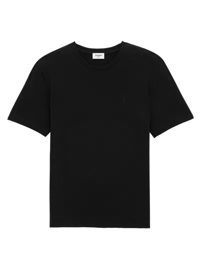 Saint Laurent Cassandre T-shirt In Black