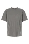 Saint Laurent Cassandre Cotton Blend T-shirt In Gray