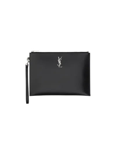 Saint Laurent Ipad Holder In Black
