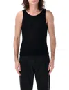 Saint Laurent Men's Cassandre Tank Top In Black