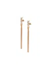 Saint Laurent 'cassandre' Tassel Earrings In Gold