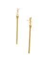 Saint Laurent Tassel Earrings In Gold
