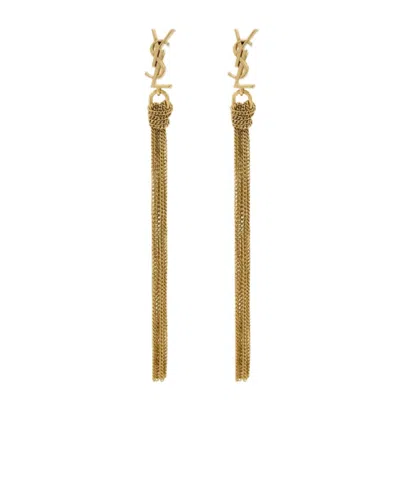 SAINT LAURENT SAINT LAURENT CASSANDRE TASSEL EARRINGS