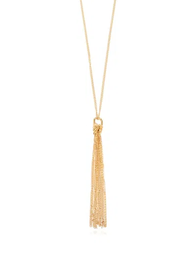SAINT LAURENT CASSANDRE TASSEL NECKLACE