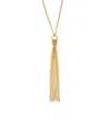 Saint Laurent Tassel Necklace In Gold
