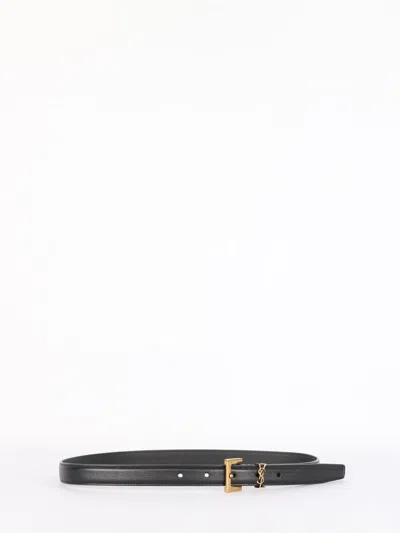 Saint Laurent Cassandre Thin Belt