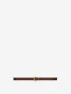 Saint Laurent Adjustable Thin Waist Belt In Brown