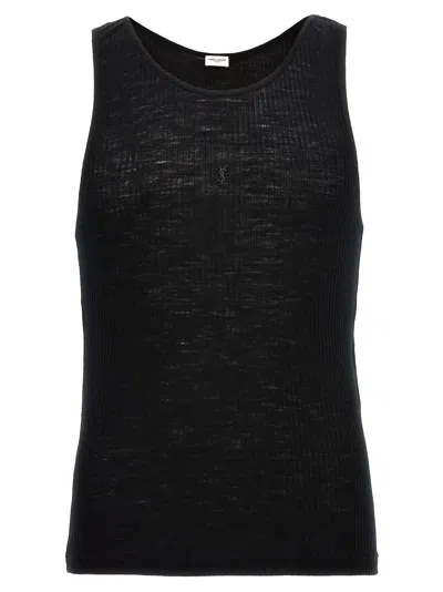Saint Laurent Cassandre Tops Black
