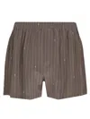 Saint Laurent Men's Silk Clothing Shorts
