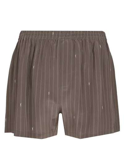 Saint Laurent Cassandre Trousers Grey