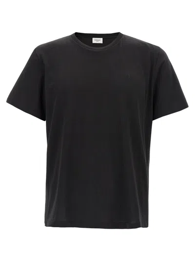 Saint Laurent Cassandre T-shirt In Black