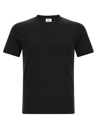 Saint Laurent Cassandre T-shirt In Black
