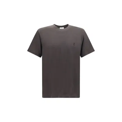 Saint Laurent Cassandre T-shirt In Brown