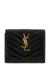 Saint Laurent Cassandre Matelasse` Wallet In Black