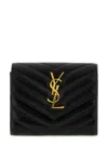 Saint Laurent Cassandre Matelasse` Wallet In Black