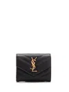 Saint Laurent Cassandre Wallets Black In Black