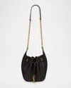 Saint Laurent Cassandre Ysl Bucket Bag In Leather