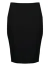 Saint Laurent Cassandre Zip-fastening Pencil Skirt In Black