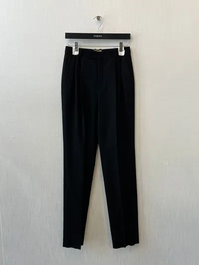 SAINT LAURENT PLEATED-FRONT TROUSERS