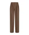 Saint Laurent Casual Pants With Belt Loops In Brown