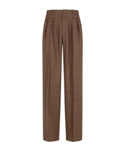 Saint Laurent Casual Pants With Belt Loops In Brown