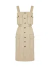 Saint Laurent Women's Casual Style Sleeveless Cotton Medium Dress