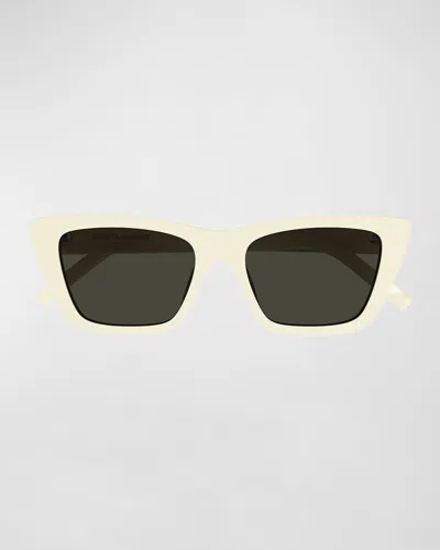 Saint Laurent Cat-eye Acetate Sunglasses In Neutral