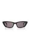 Saint Laurent Cat-eye Acetate Sunglasses In Black