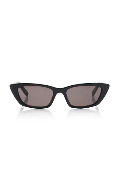 Saint Laurent Cat-eye Acetate Sunglasses In Black