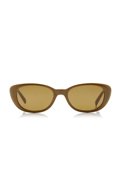 Saint Laurent Cat-eye Acetate Sunglasses In Brown
