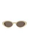 Saint Laurent Cat-eye Acetate Sunglasses In Brown