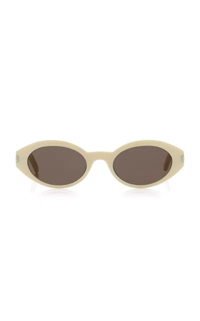 Saint Laurent Cat-eye Acetate Sunglasses In Brown