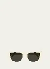 Saint Laurent Cat-eye Acetate Sunglasses In Shiny Solid Ivory