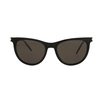 Pre-owned Saint Laurent Cat Eye-frame Acetate Sunglasses 'black Silver' | Multi-color | Women's Size Onesize